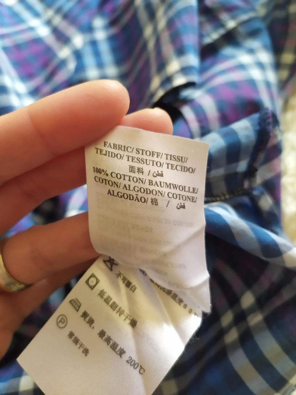 Chemise GANT Alessio Bay Poplin à Carreaux 100% Coton Homme S – photo 14